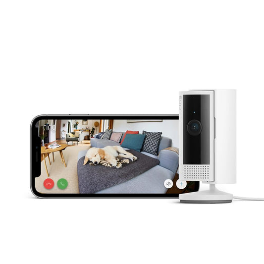 Ring Innenkamera (Indoor Camera 2. Gen.) | Überwachungskamera für den Innenbereich | 1080p-HD-Video, Privatsphäre-Sichtschutz, WLAN, ideal für Haustiere | Mini Sicherheitskamera zur Selbstinstallation