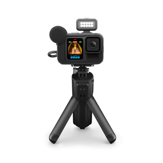 GoPro HERO13 Black Creator Edition – enthält HERO13 Black, Volta (Batteriegriff, Stativ, Fernbedienung), Media Mod, Light Mod, Enduro-Akku, magnetische Verriegelungshalterung und Tragetasche