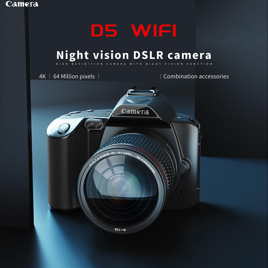 4K Videokamera Camcorder, Vlogging Kamera mit 16 fachem Digitalzoom, 64 MP WLAN Webcam mit 3 Zoll IPS Farbdisplay, Mikrofon, Fülllicht, 62 mm Makroobjektiv