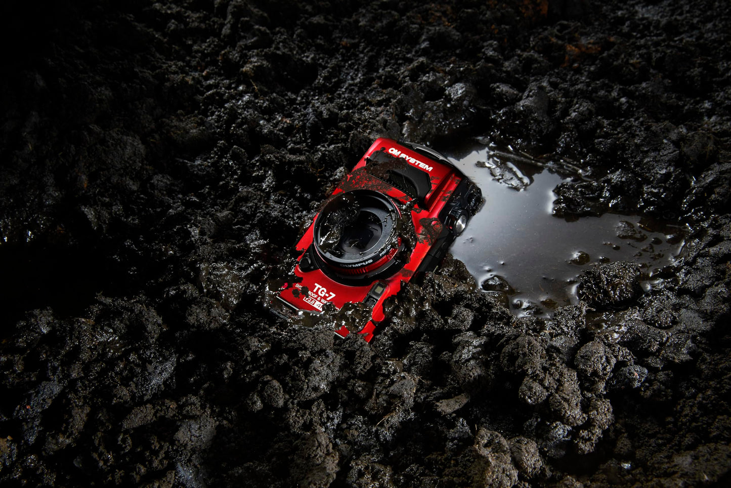 OM SYSTEM Tough TG-7 Rot Digitalkamera,wasserdicht, stoßfest, Unterwasser- und Makro-Aufnahmemodi, 4K-Video, 4-Fach-Weitwinkelzoom (Nachfolgemodell der Olympus TG-6)